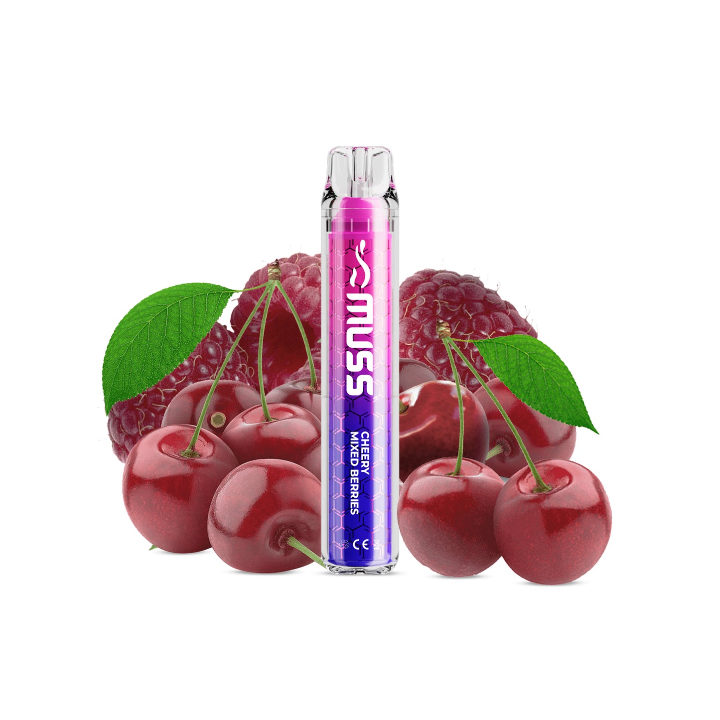 Muss Vape Crystal 800 puffs Cherry Mixed Berries (1ud) (20mg) - Your Vape