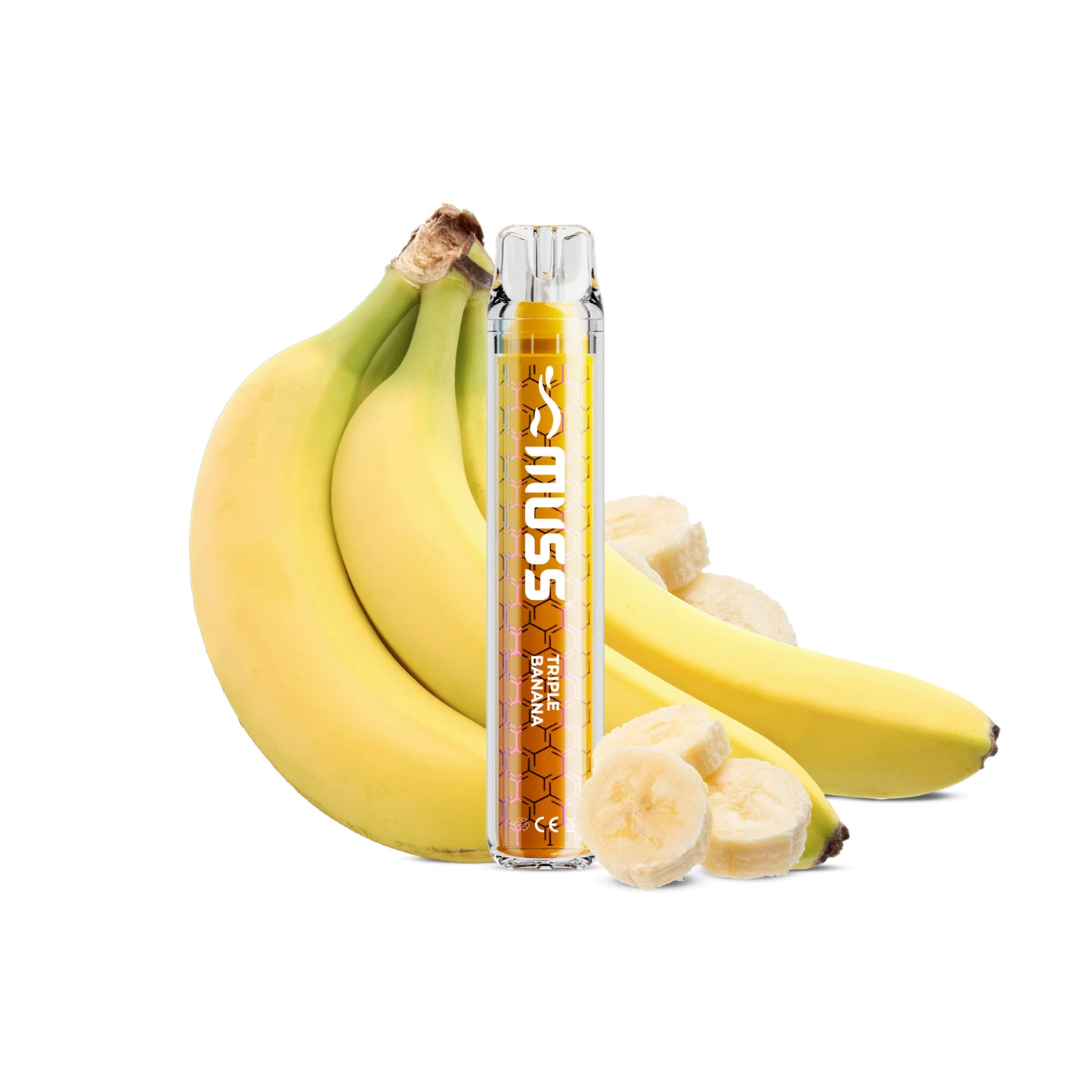 Muss Vape Crystal 800 puffs Triple Banana (1ud) (20mg) - Your Vape
