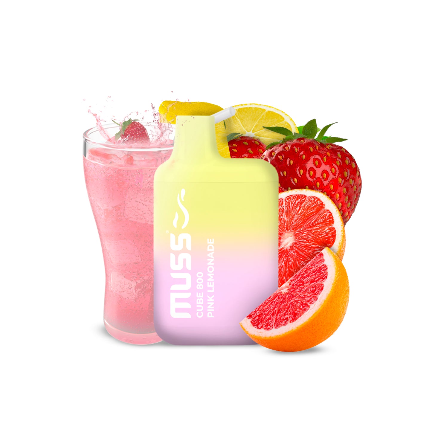 Muss Vape Cube 800 puffs Pink Lemonade (1ud) (20mg) - Your Vape